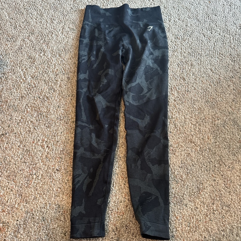 Black Camouflage Kids Leggings